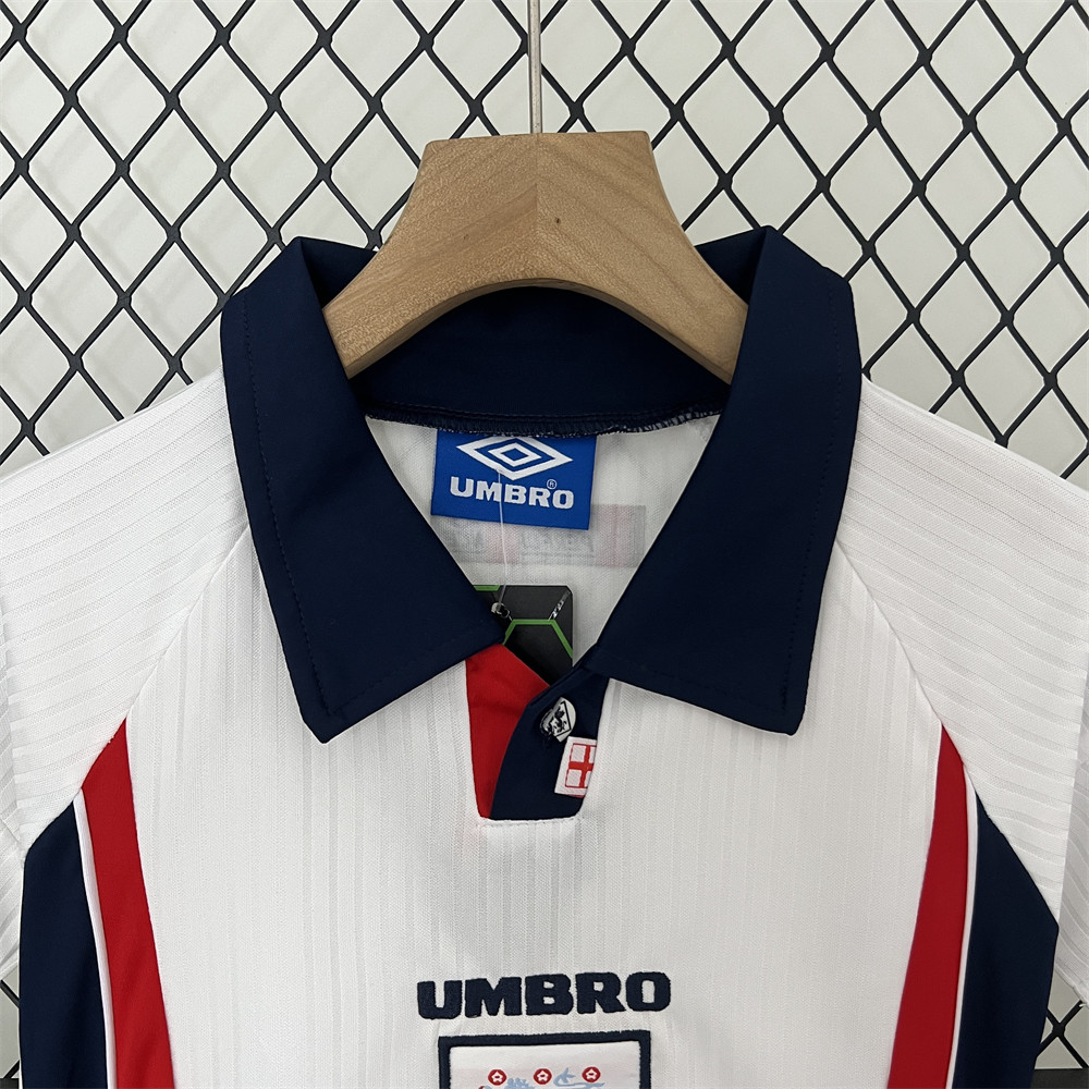 Retro England 1998 Home jersey Kid Kits Size 16-28