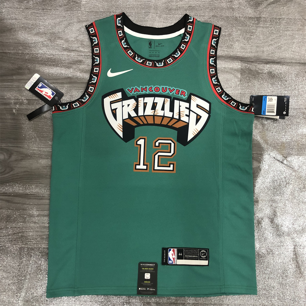 NBA Memphis Grizzies round neck Green Jersey Morant #15 S-XXL
