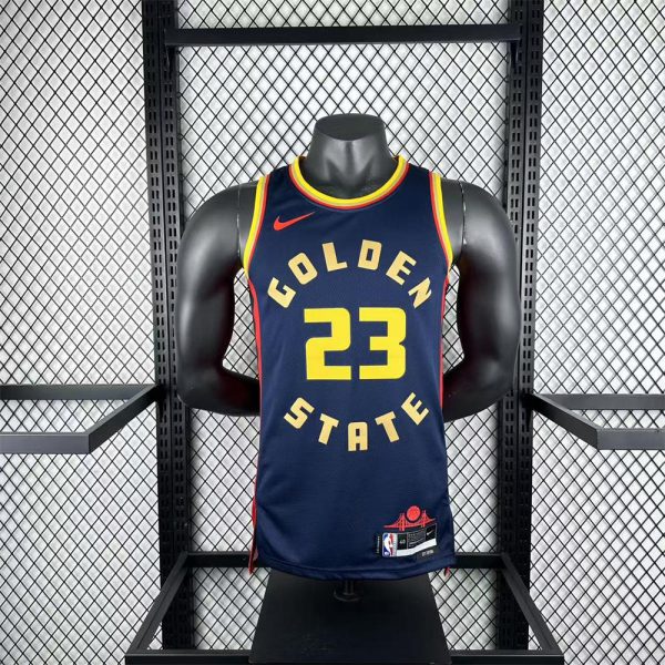 NBA Golden State Warriors 24/25 City Edition Black Jersey GREEN#23 S-XXL