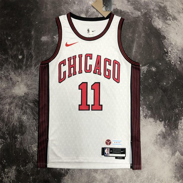 NBA Chicago Bulls Round Neck White Jersey DeROZAN#11 S-XXL