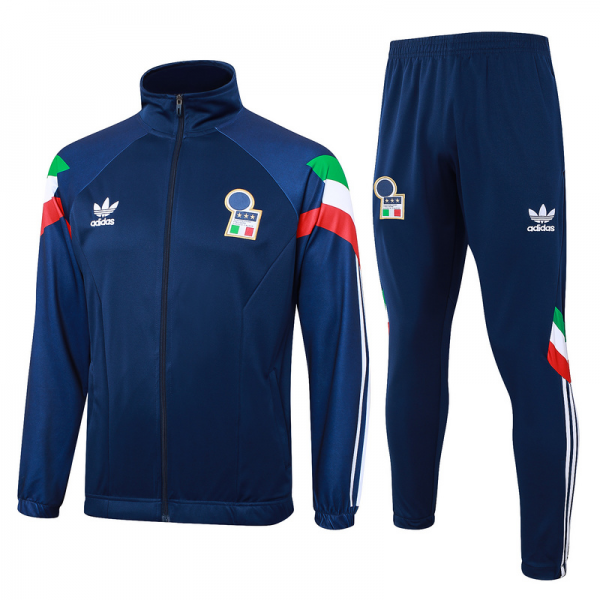 2024/25 Italy Royal blue Jacket Training Suit Set Football Team Shirt Sports Fashion