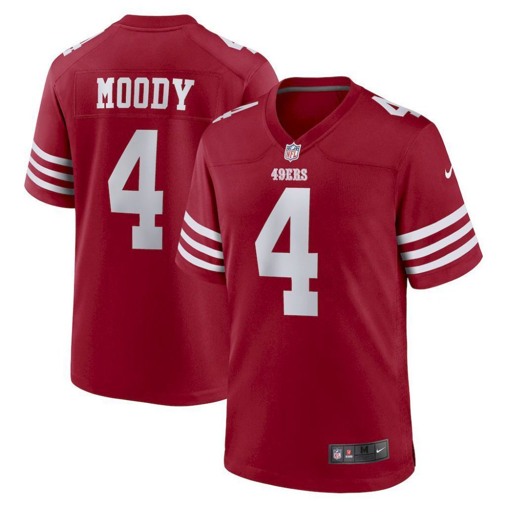 NFL San Francisco 49ers Jeysey MOODY # 4