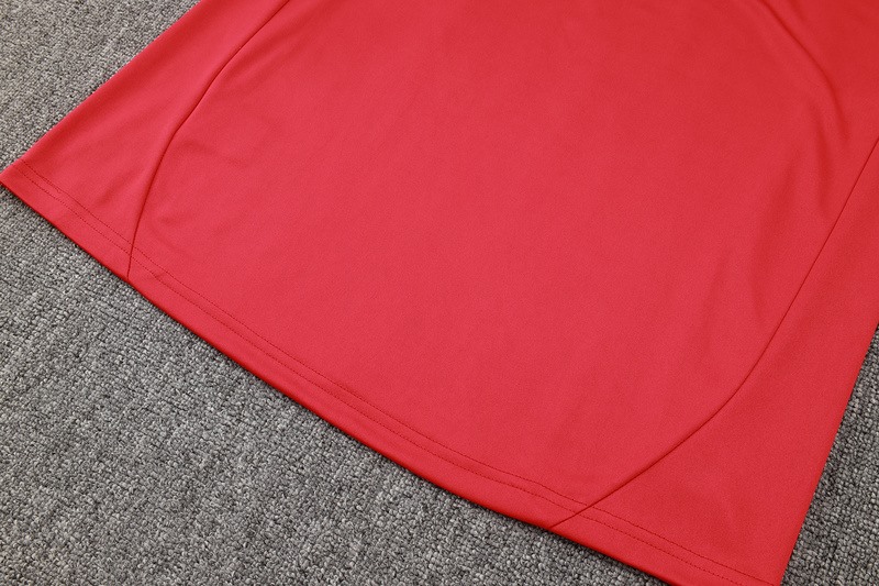 24/25 Spain Red Long-sleeved half-pull training kit Football team kit
