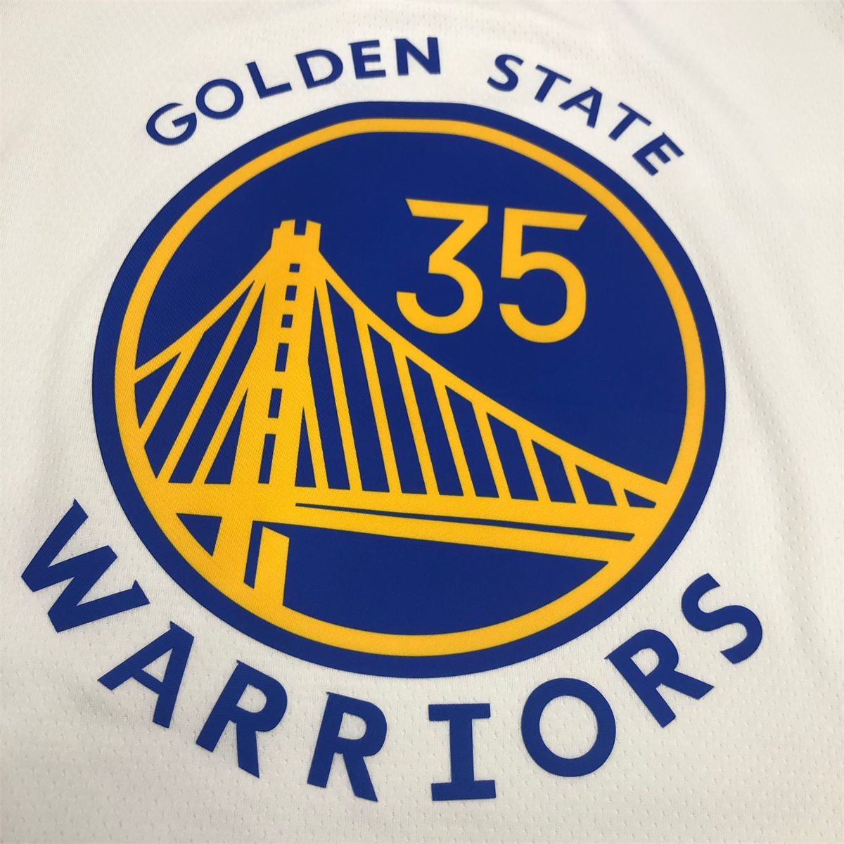 NBA Golden State Warriors V neck White Jersey DURANT#35 S-XXL
