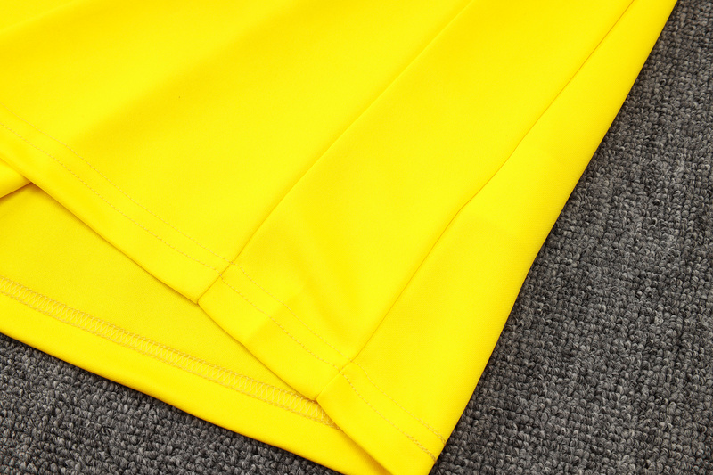 24/25 Brazil Yellow Long-sleeved half-pull training kit Football team kit