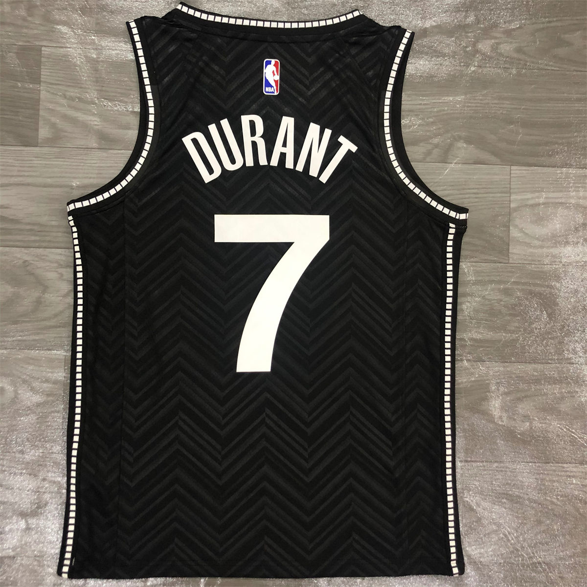 NBA Brooklyn Nets V-Neck Black Jersey DURANT#7 S-XXL