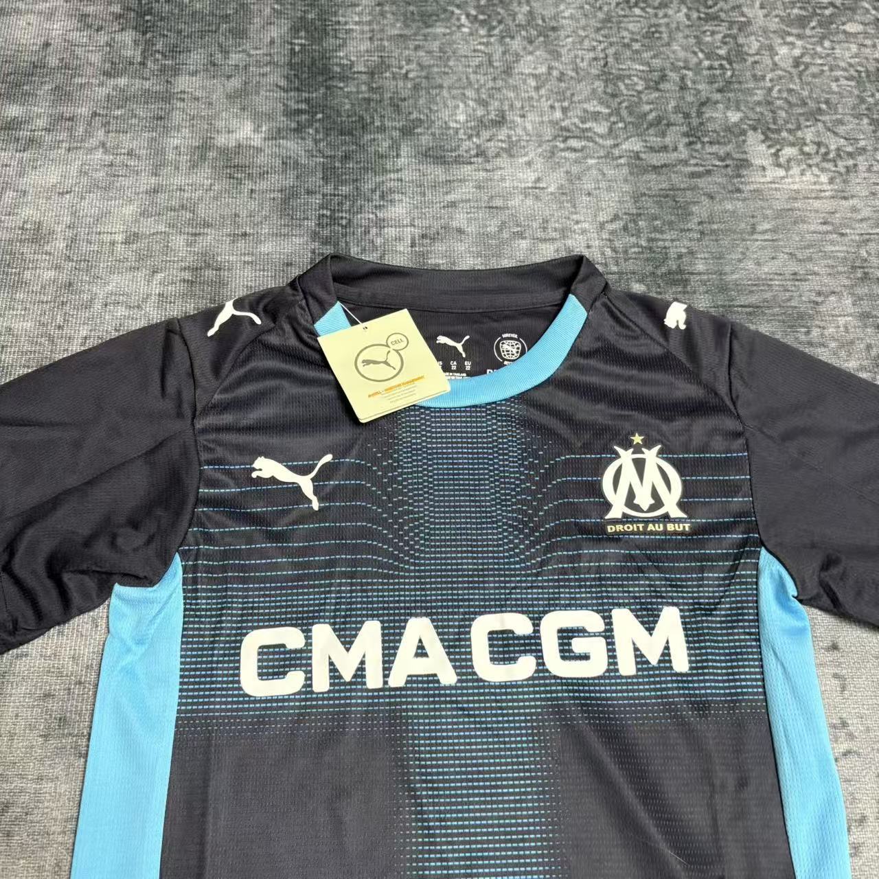 2025/26 Marseille Away jersey kids Kits size: 16-28