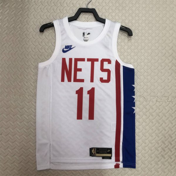 NBA Brooklyn Nets Round Neck White Jersey IRVING#11 S-XXL