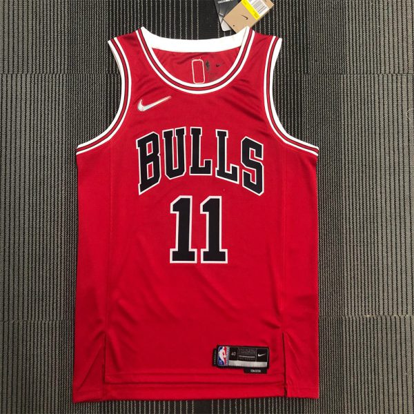 NBA Chicago Bulls Round Neck Red 75th anniversaryJersey DeROZAN#11 S-XXL