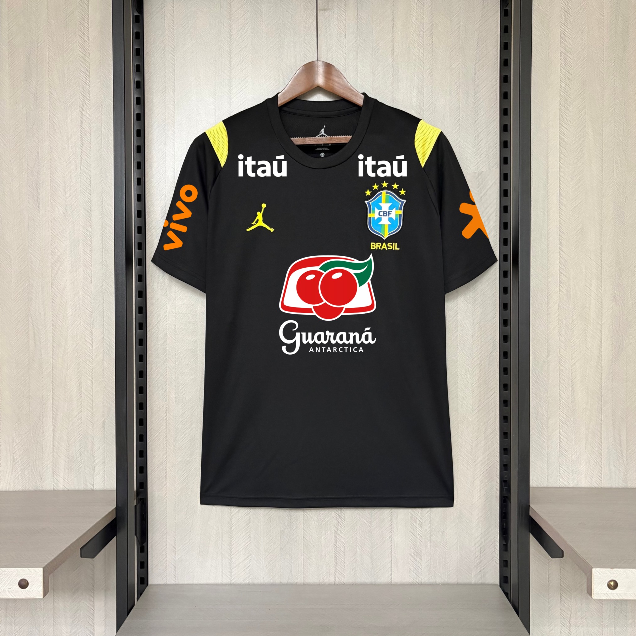 Brazil 2026 World Cup Training Black jersey Fan version