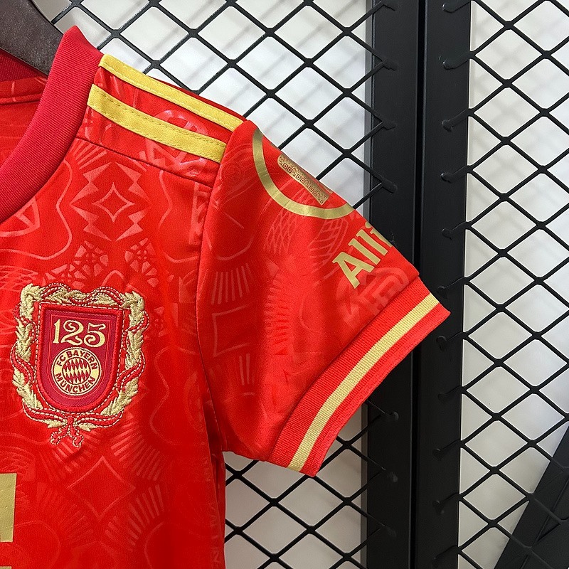 25/26 kids Bayern Munich 125th Anniversary jersey Kid Kits Size 16-28