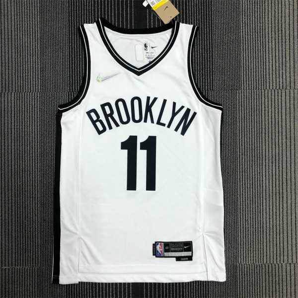NBA Brooklyn Nets V-Neck White 75th anniversary Jersey IRVING#11 S-XXL