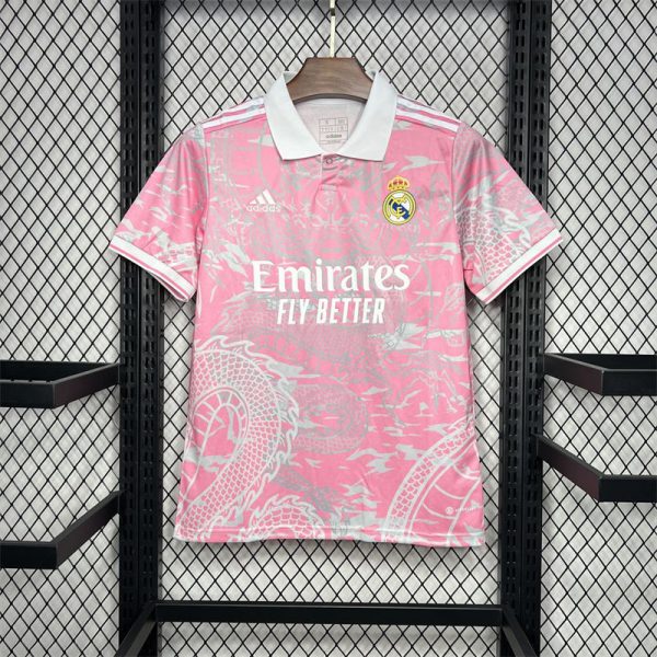 2023/24 Real Madrid Pink Dragon Special Edition Jersey Fan Version