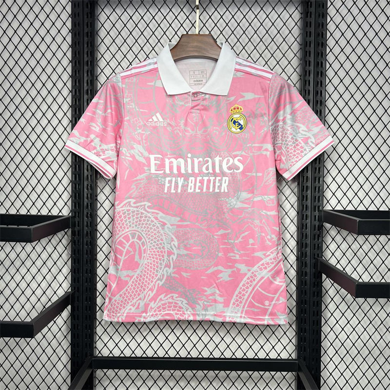 2023/24 Real Madrid Pink Dragon Special Edition Jersey Fan Version