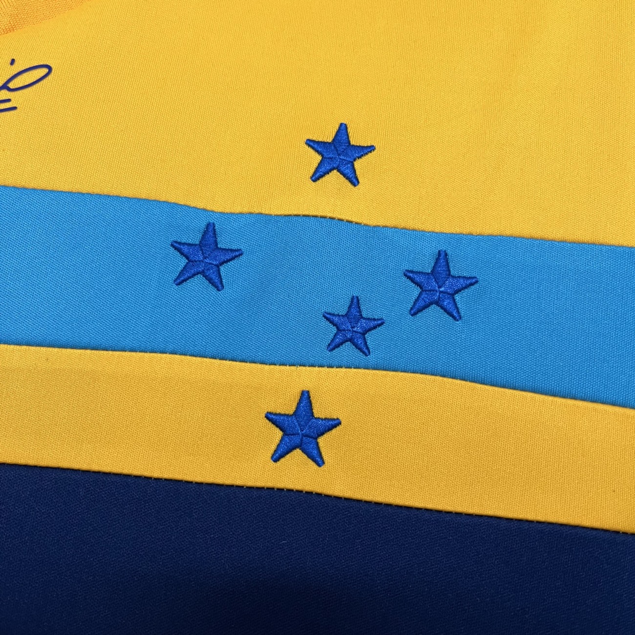 Retro 2014/15 Cruzeiro Goalkeeper Yellow jersey Fan Version