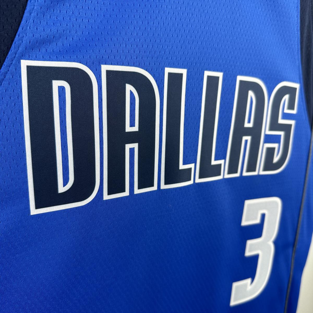 NBA Dallas Mavericks V-Neck Blue Jersey DAVIS#3 S-XXL