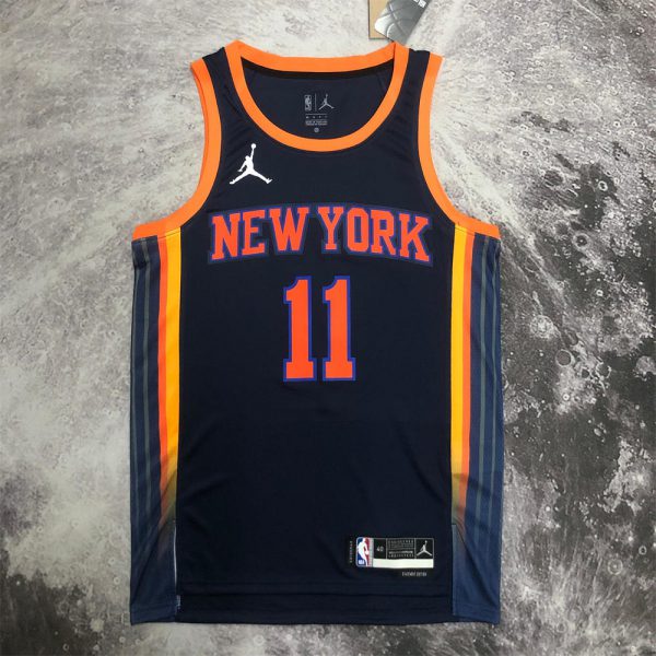 NBA New York Knicks V-Neck JORDAN Edition Black jersey BRUNSON#11 S-XXL