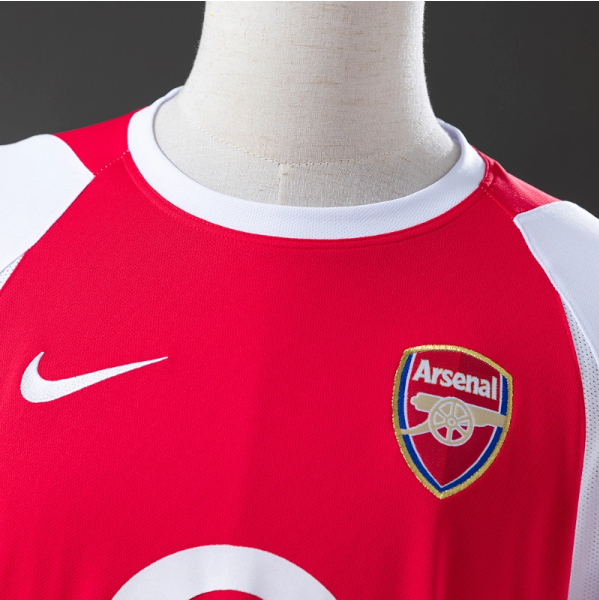 Retro Arsenal 02/04 long sleeve Home jersey Fan Version