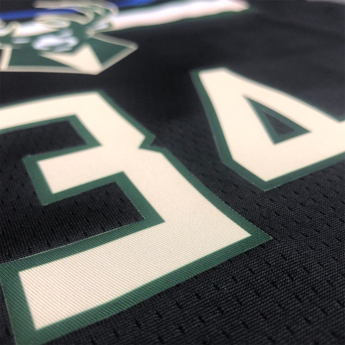 NBA Milwaukee Bucks V neck Black jersey ANTETOKOUNMPO#34 S-XXL