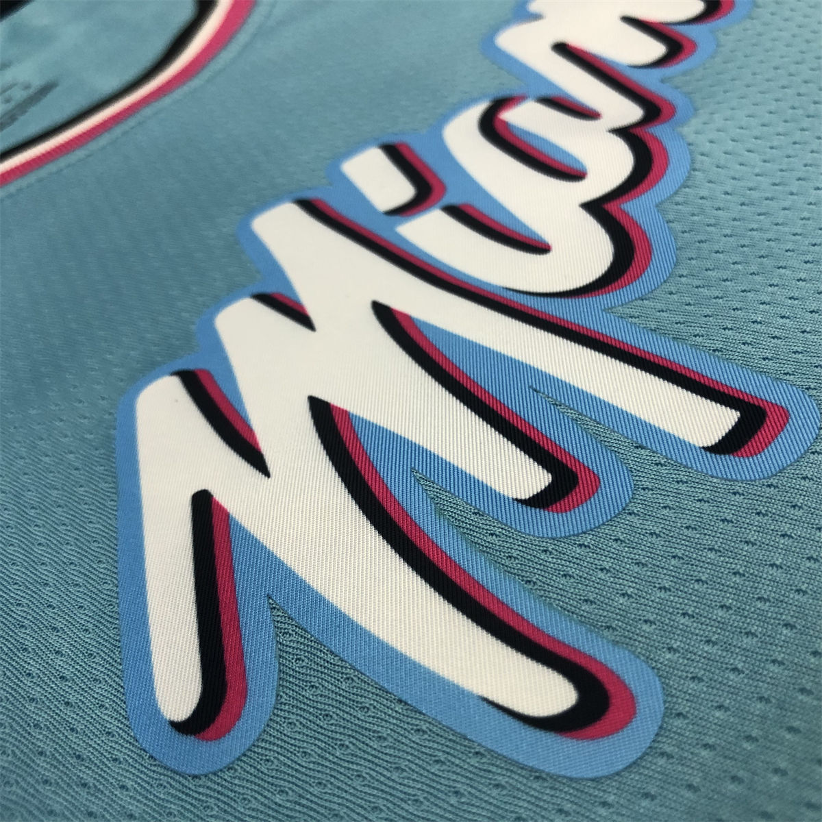 NBA Miami Hearts round neck Light Blue Jersey HERRO#14 S-XXL