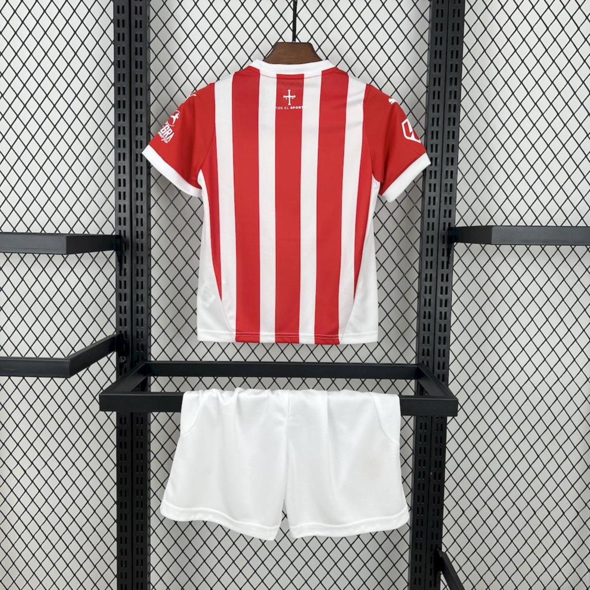 2024/25 Sporting de Gijon Home jersey Kid Kits Size 16-28
