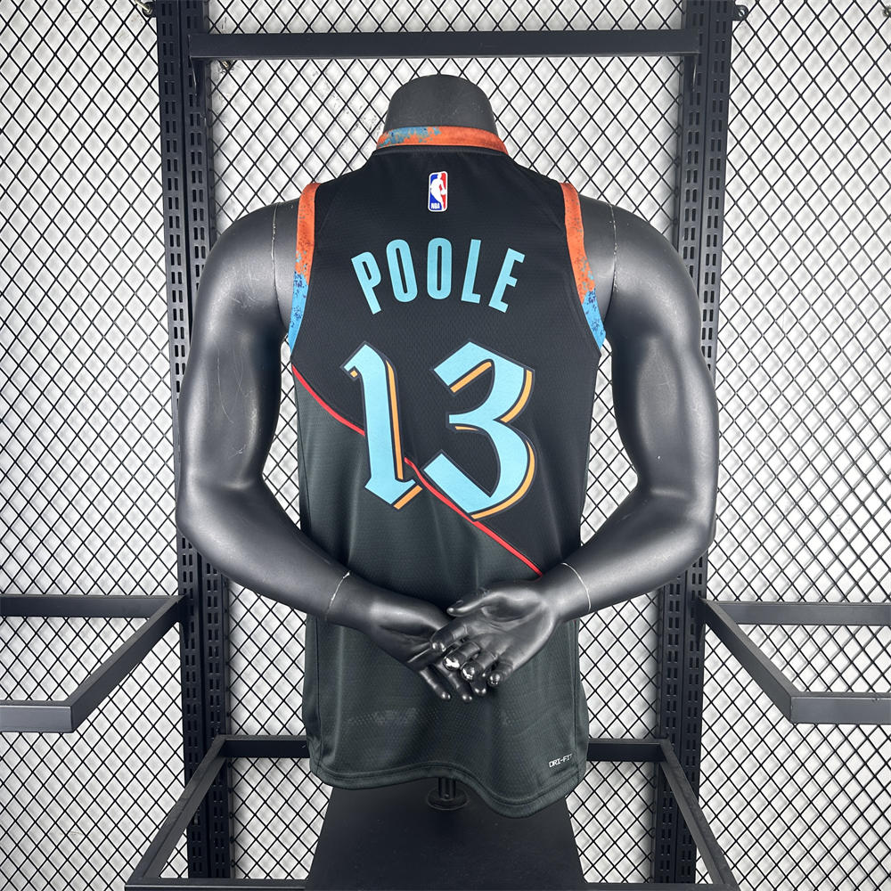 NBA Washington Wizards POOLE#13 2024 City Edition Swingman Black Jersey S-XXL