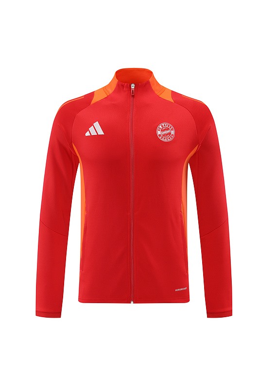 2024 Bayern Munich Red Jacket Training Suit Set Football Team Shirt Sports Fashion