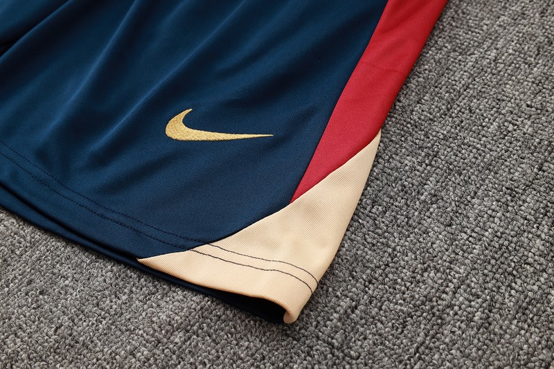 24/25 Barcelona Blue Red Training Set Shirt and Shorts