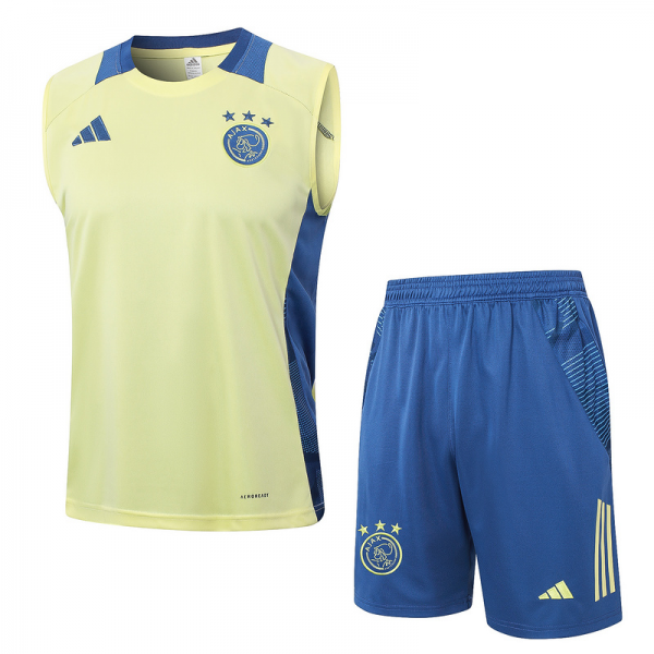 24/25 Ajax Light yellow Training Set Shirt and Shorts