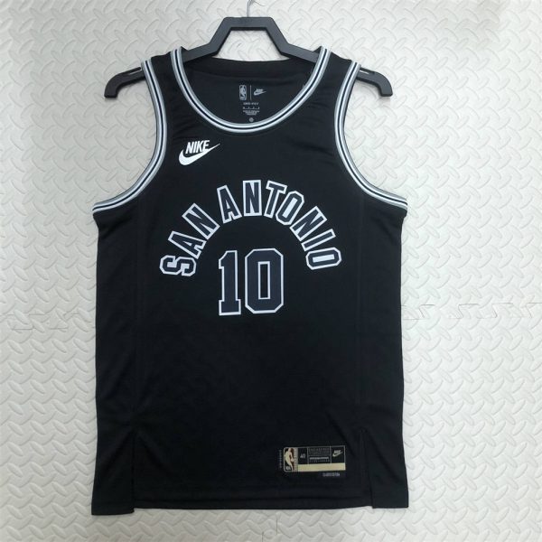 NBA San Antonio Spurs Round Neck Black jersey DeROZAN#10 S-XXL