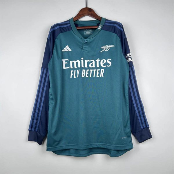 23/24 Arsenal Third Away Long Sleeve jersey Fan Version