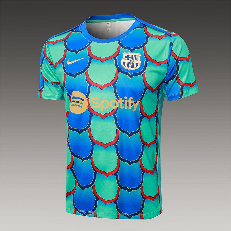 24/25 Barcelona Blue green Training Set Shirt and Shorts