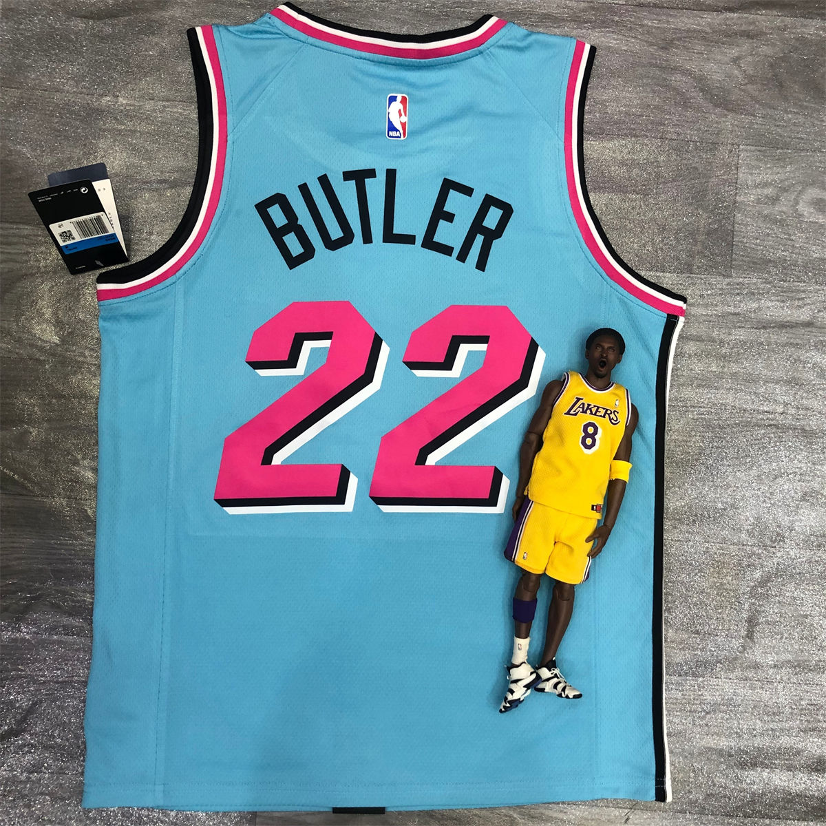 NBA Miami Hearts round neck Light Blue Jersey BUTLER#22 S-XXL