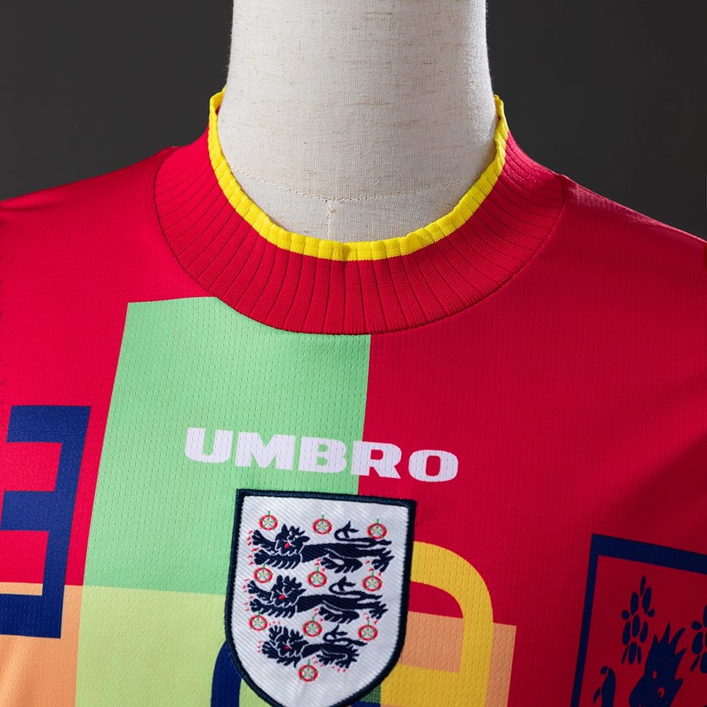 Retro England 1995/96 goalkeeper Long Sleeve jersey Fan Version
