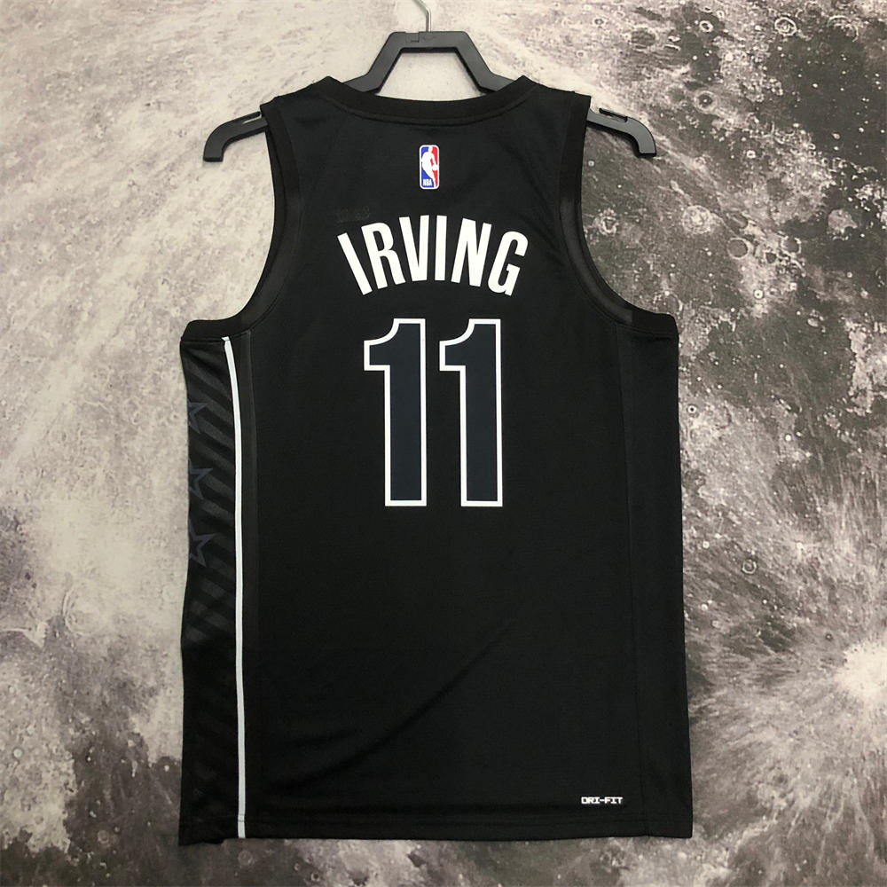NBA Brooklyn Nets V-Neck Black Jersey IRVING#11 S-XXL