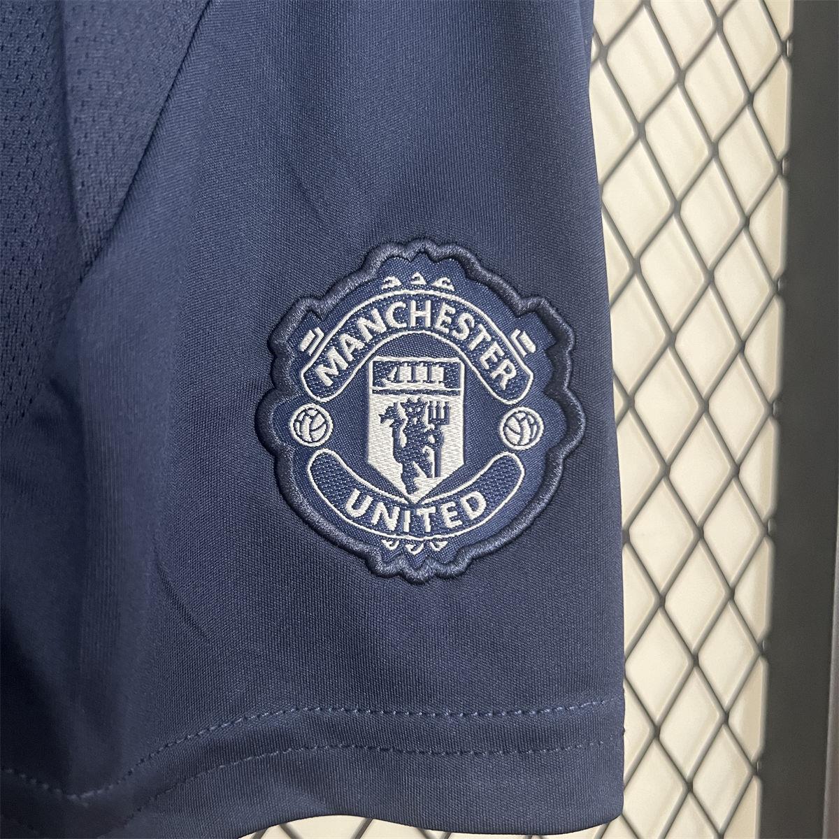 24/25 Manchester United Away jersey Kid Kits Size 16-28