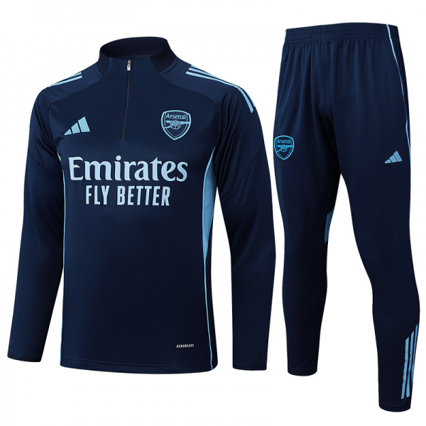 202526 Arsenal Royal blue Long-sleeved half-pull training kit Football team kit