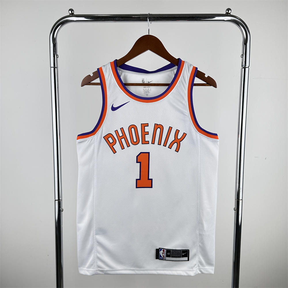 NBA Phoenix Suns 2018 Retro BOOKER#1 White Jersey S-XXL