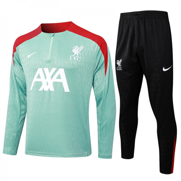 24/25 Liverpool Light blue Long-sleeved half-pull training kit Football team kit