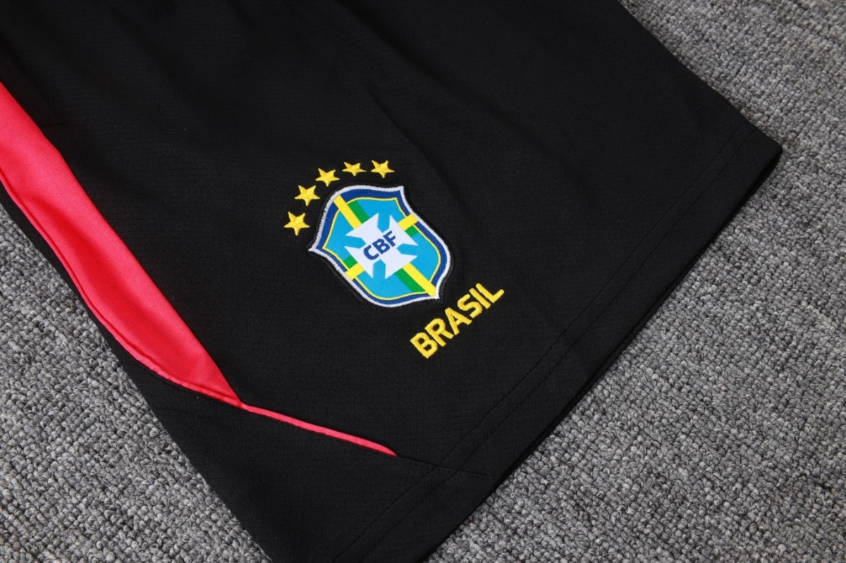 2026 Brazil Black Training Set Shirt and Shorts