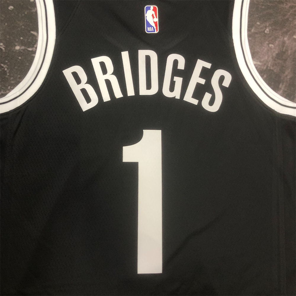 NBA Brooklyn Nets 2022/23 Black Icon Edition Swingman Jersey S-XXL