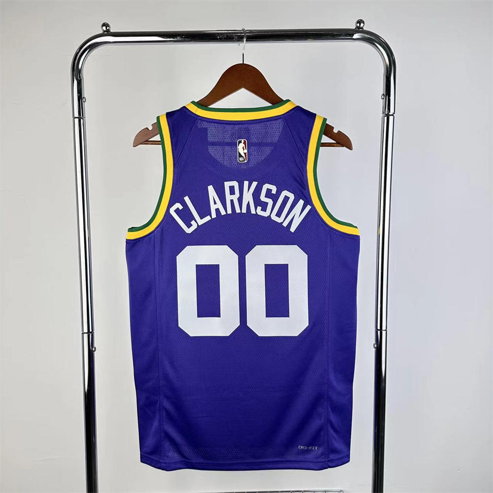 NBA Utah Jazz CLARKSON#00 2023/24 Swingman Replica Jersey - Classic Edition S-XXL