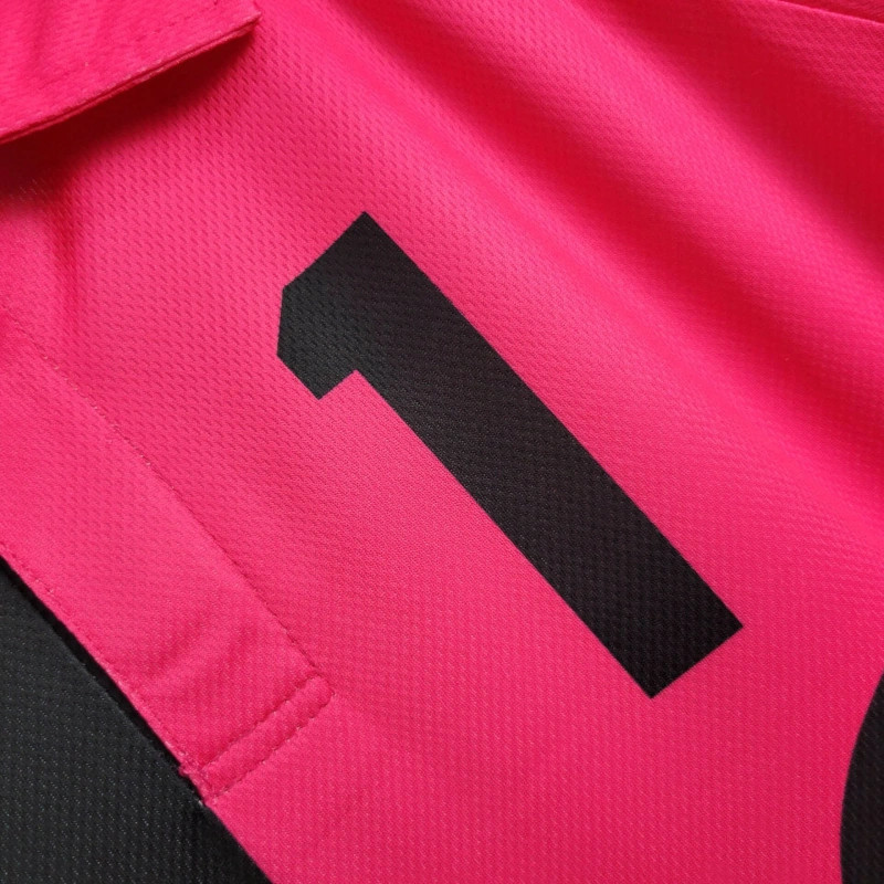 Retro Mexico 1998 World Cup Goalkeeper Pink and Black jersey Fan Version J.CAMPOS Number 1