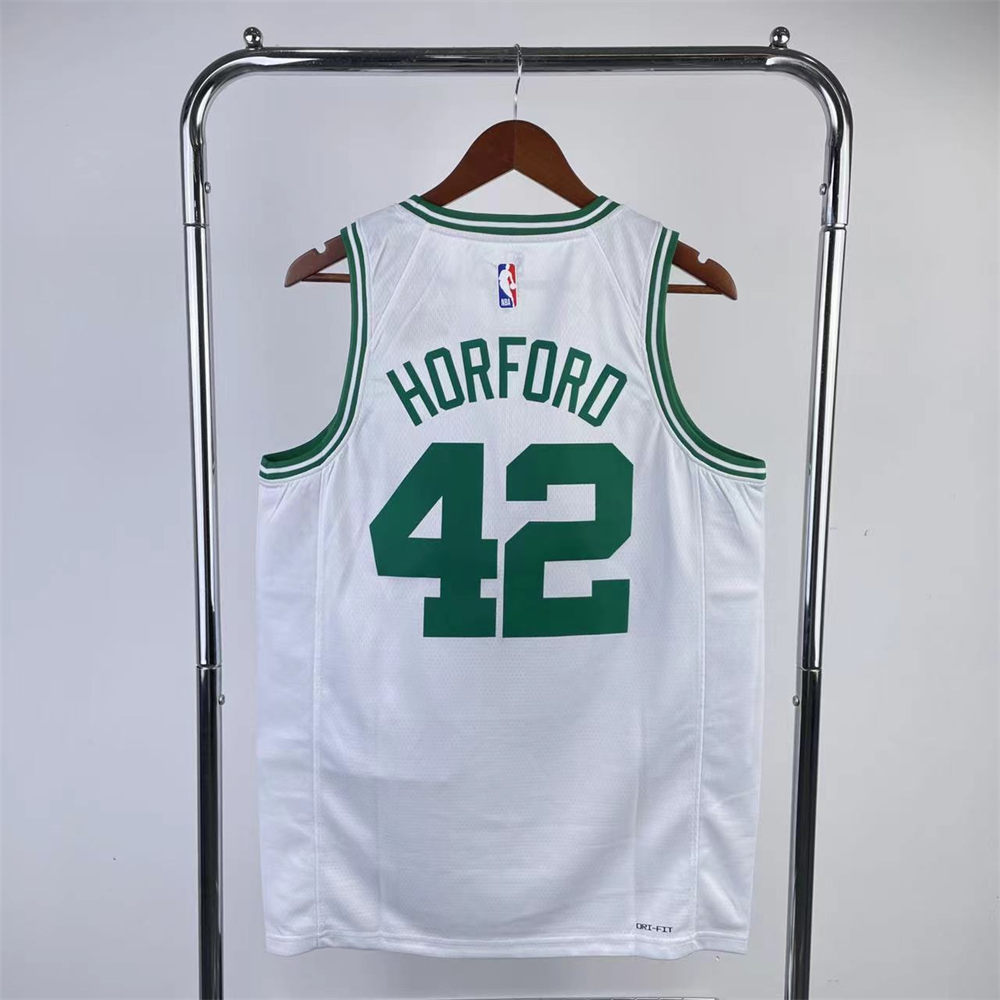 NBA Boston Celtics Round Neck White Jersey HORFORD#42 S-XXL