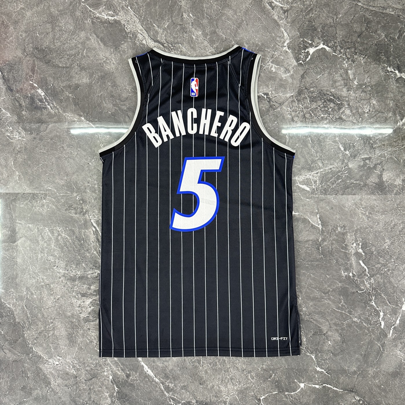 NBA Orlando Magic 2025/26 Round Neck Jordan Edition Black Jersey BANCHERO#5 S-XXL