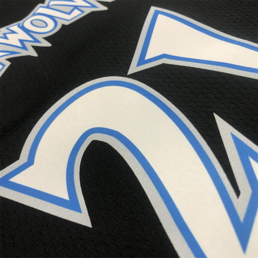 NBA Minnesota Timberwolves Round Neck Black Jersey GARNETT#21 S-XXL