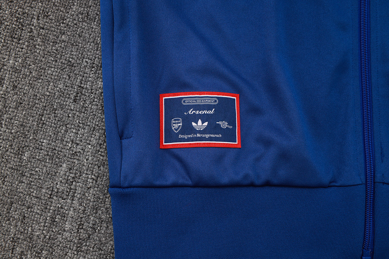 2025/26 Arsenal Blue Jacket Training Suit Set Football Team Shirt Sports Fashion