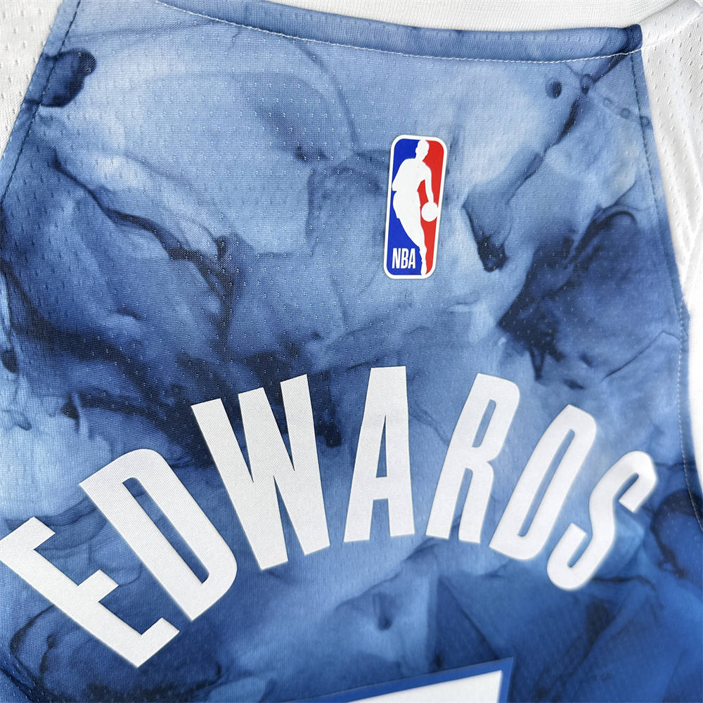NBA Minnesota Timberwolves 2024 Round Neck City Edition Jersey EDWARDS#5 S-XXL