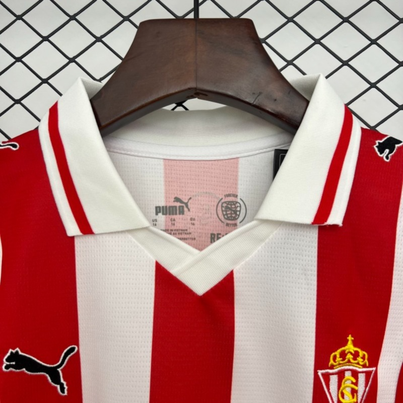 2025/26 Sporting Gijon Home jersey kids Kits size: 16-28