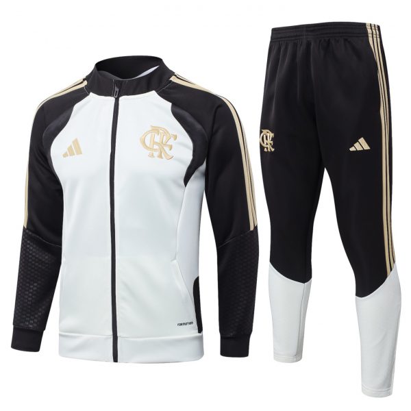 2026 Flamengo Beige Jacket Training Suit Set